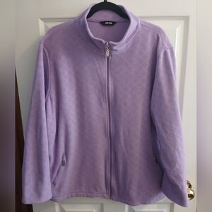 Alia Fleece Zip Cardigan Jacket